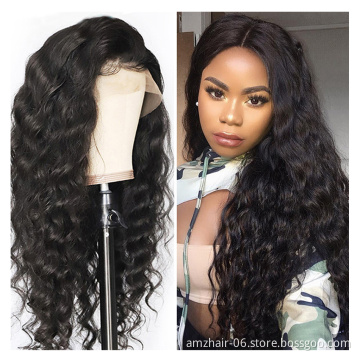Wholesale Brazilian Virgin Human Hair Extension Hd Full Lace Front Wig Cheap Transparent Gluueless Lace Frontal Wig For Women